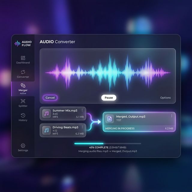 Media to MP3 Merger スクリーンショット