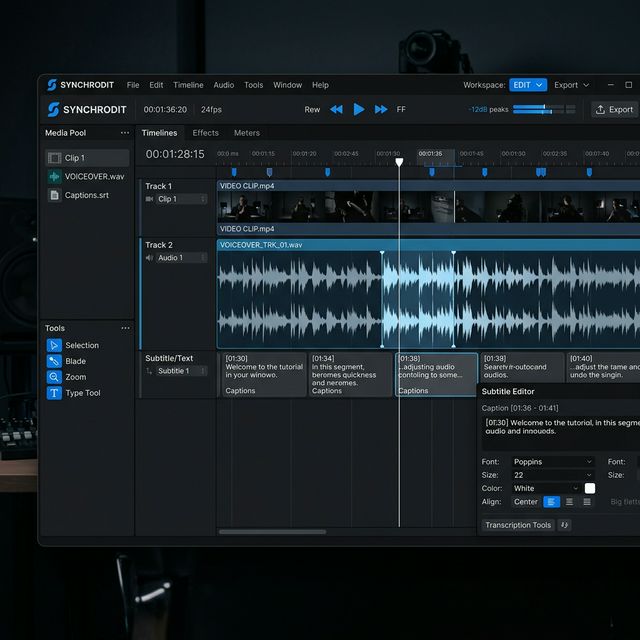 SRT to FCPXML Editor スクリーンショット